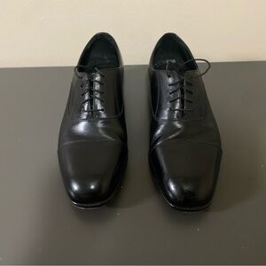 Florsheim Edgar Cap Toe Oxford Shoes 17168-01 Black Lace-Up Men's 12E (CON37)